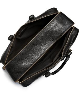 dunhill Bladon Leather Holdall Travel Bag - Black