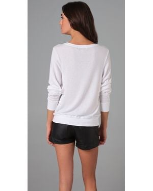 Wildfox Love Potion No. 9 Beach Sweatshirt - White
