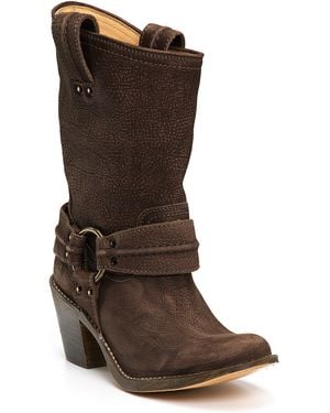 Frye Carmen Harness Short Boots - Black