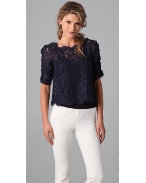 Joie Fanny Lace Top - Blue