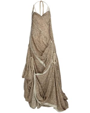AllSaints Blossom Parachute Dress - Brown