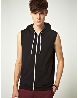 American apparel sleeveless hoodie hotsell