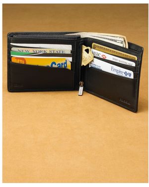 Fossil Evans Zip Passcase Wallet - Black