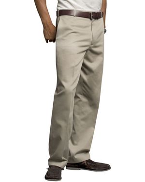 Dockers Discontinued D3 Classic Fit Never-Iron Essential Khaki Flat Front - Natural