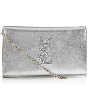 Saint Laurent Belle De Jour Clutch Bag - Metallic