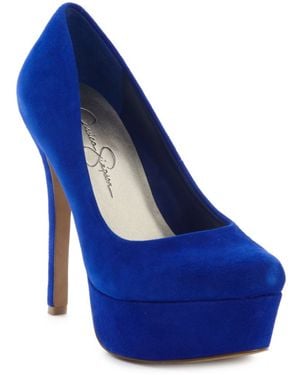 Jessica Simpson Waleo Platform Pumps - Blue