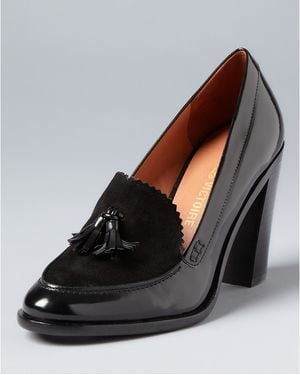 Pour La Victoire Loafer Pumps Drew High Heel - Black