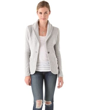 James Perse Old School Shawl Collar Jacket - Grey