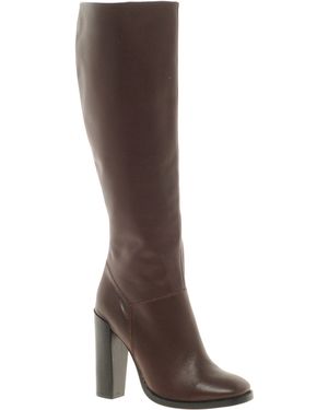 ASOS Cinnamon Leather Knee High Boots - Brown