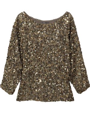 Vince Cluster Sequin Top - Metallic