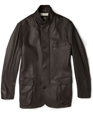 Loro Piana Roadster Leather Jacket - Brown