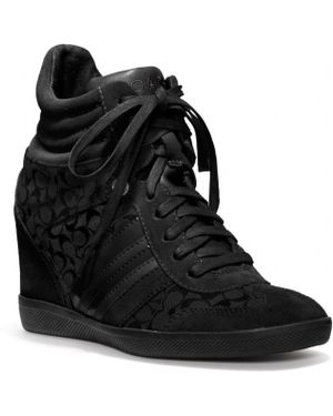 COACH Alara Wedge Sneaker - Black