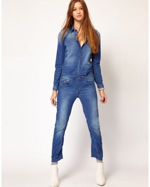 G-Star Gstar Denim Jumpsuit - Blue