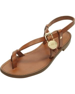Mulberry Bayswater Flat Sandal - Brown