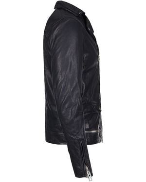 AllSaints Ishida Leather Biker Jacket - Black