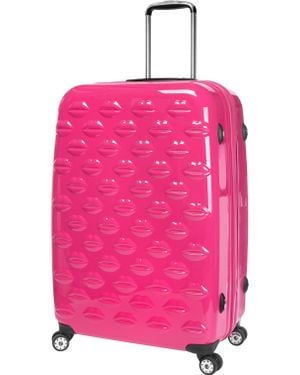 Lulu Guinness Lips Fourwheel Suitcase 71cm - Pink