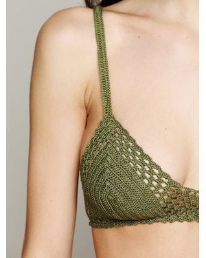Free People Crochet Bralette - Green