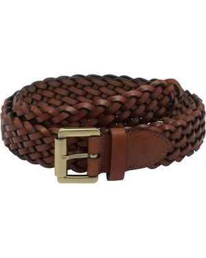 Mulberry Unisex Plaited Belt - Brown