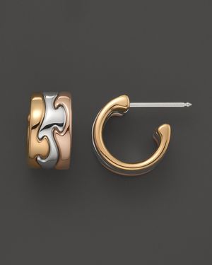 Georg Jensen Fusion Collection 18k Gold Earrings - Metallic