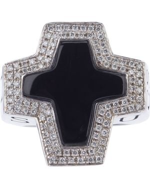 Stephen Webster Sex Drugs and Rock N Roll Cross Ring - Metallic