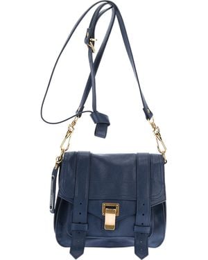 Proenza Schouler Ps1 Pouch Mini Satchel - Blue