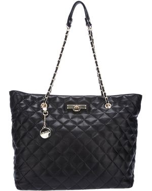 DKNY Quilted Leather Tote - Black