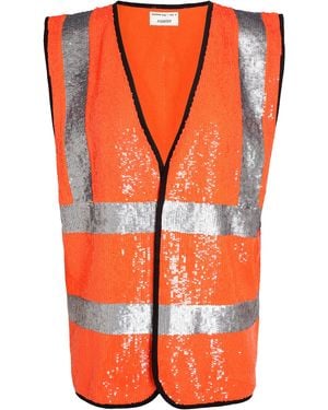 Ashish Hi Vis Sequin Vest - Metallic