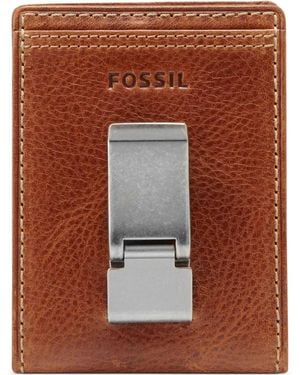 Fossil Bradley Id Bifold Front Pocket Wallet - Brown
