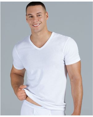 Calvin Klein Body Slim V Neck T Shirt 3 Pack - White