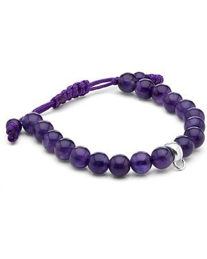 Thomas Sabo Amethyst Bead Charm Bracelet - Purple