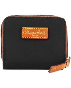 Dooney & Bourke Small Zip Around Nylon Wallet - Black