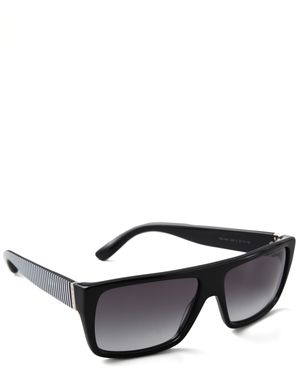 Marc By Marc Jacobs Side Stripe Sunglasses Blackblackwhite