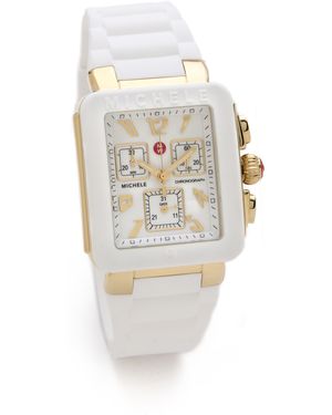 Michele Park Jelly Bean Watch - White
