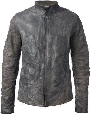 Layer Zero Horse Leather Jacket - Gray