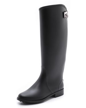 Ferragamo Ruben Rain Boots - Black