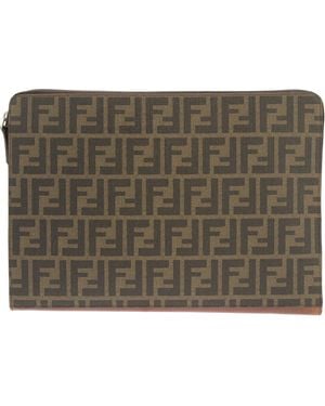 Fendi Zucca Laptop Case - Brown