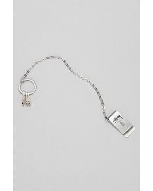 Urban Outfitters Stussy Money Clip Keychain - Metallic