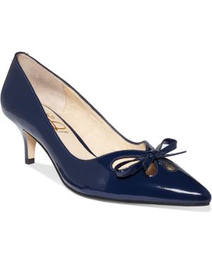 Joan & David Kitten Heel Pumps - Blue