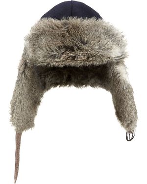 GANT Faux Fur Trapper Hat - Blue