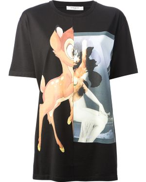 Givenchy Bambi Print T-Shirt - Black