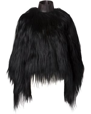 Givenchy Goat Fur Coat - Black