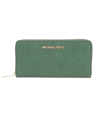 Michael Kors Jet Set Continental Wallet - Green