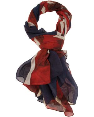 McQueen Union Jack Scarf - Red