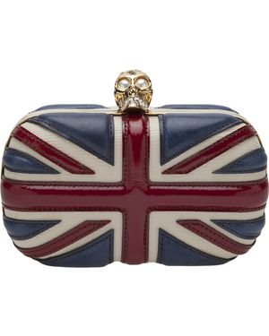 McQueen British Flag Clutch - Red