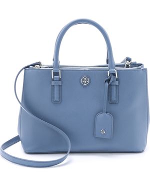 Tory Burch Robinson Mini Double Zip Satchel - Blue