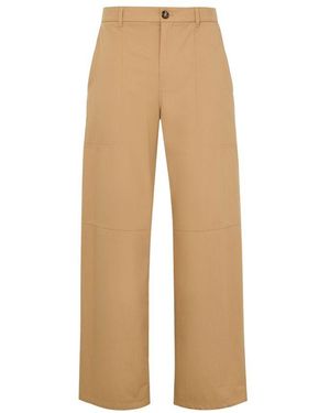 Loewe Cotton Cargo Pants - Natural