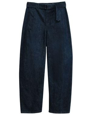 Lemaire Twisted Hose Mit Gürtel - Blau