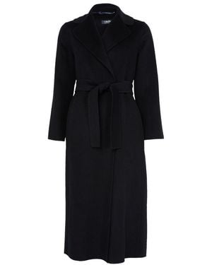 Max Mara Paola Belted Coat - Black