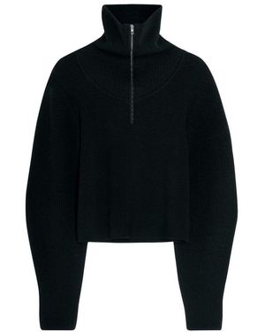 Lemaire Pullover Mit Reißverschluss - Schwarz