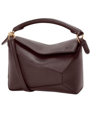 Loewe Mini Sac Puzzle Edge - Marron